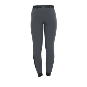Women's slim fit grip breeches with logo ASPHALT (19-0201) / 50