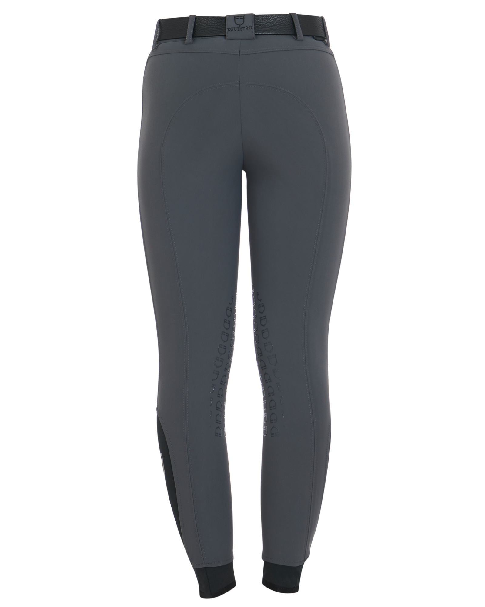 Women's slim fit grip breeches with logo ASPHALT (19-0201) / 50