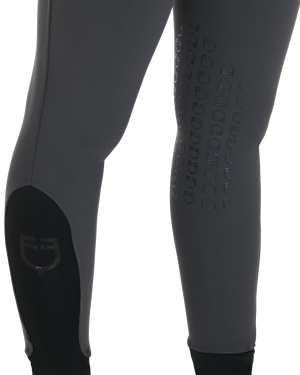 Women's slim fit grip breeches with logo ASPHALT (19-0201) / 50