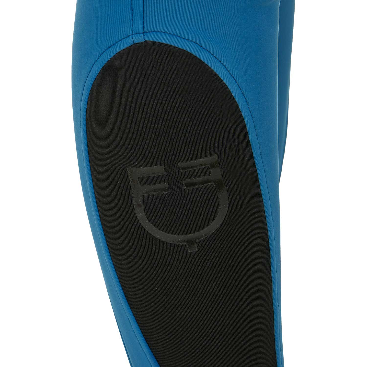 Women's slim fit grip breeches with logo BLUE CORAL (19-4526) / 50