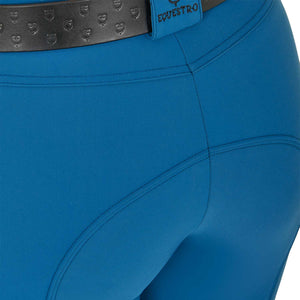 Women's slim fit grip breeches with logo BLUE CORAL (19-4526) / 50