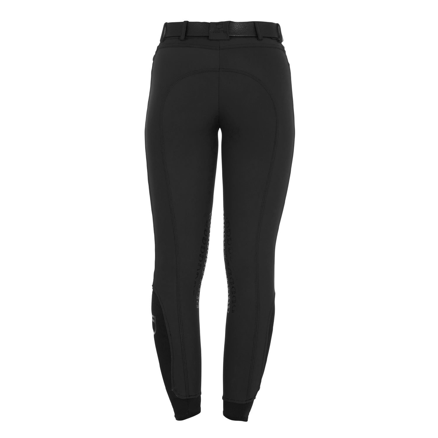 Women's slim fit grip breeches with logo BLACK / 50
