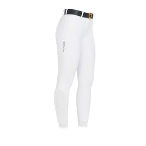 Women's slim fit grip breeches with logo WHITE / 50