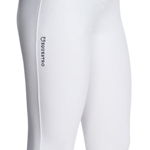 Women's slim fit grip breeches with logo WHITE / 50
