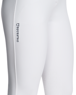 Women's slim fit grip breeches with logo WHITE / 50