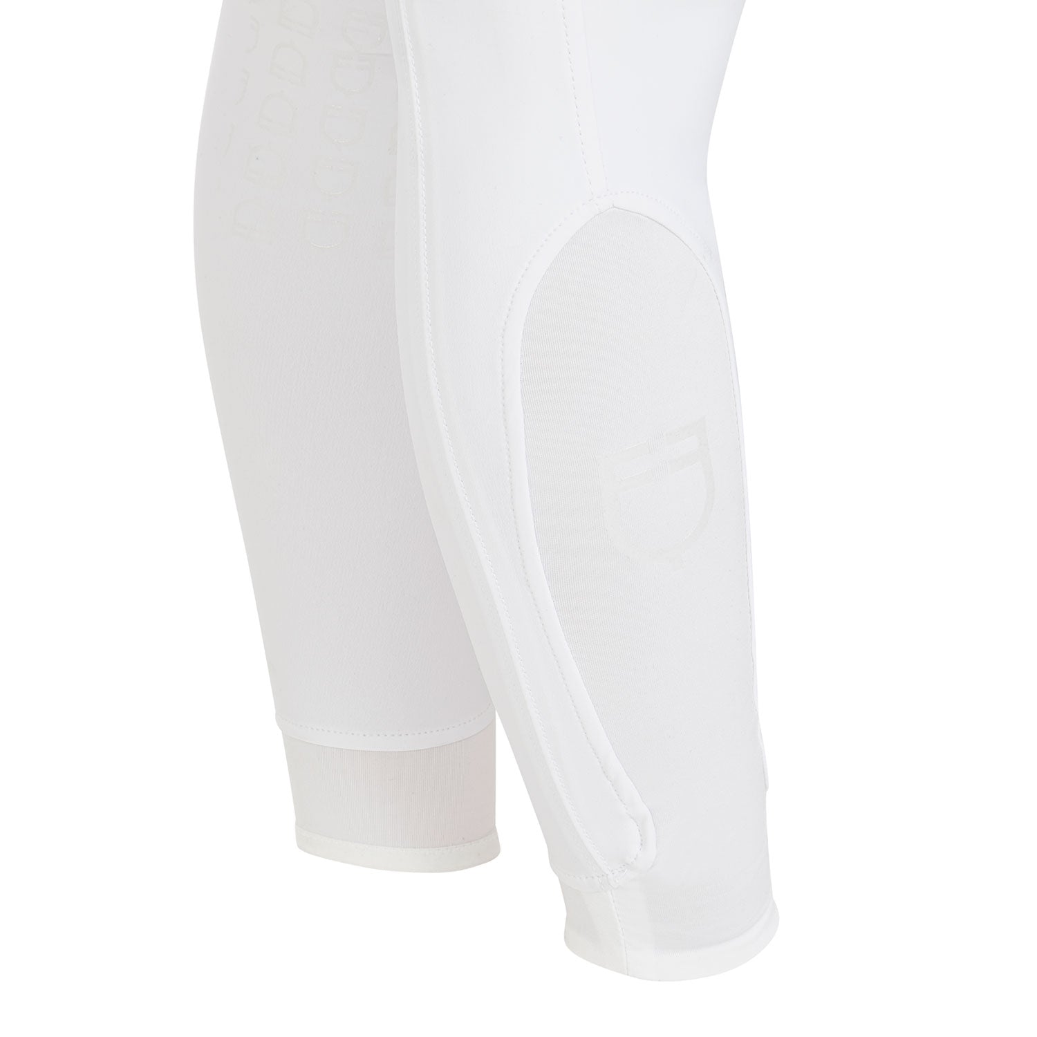 Women's slim fit grip breeches with logo WHITE / 50