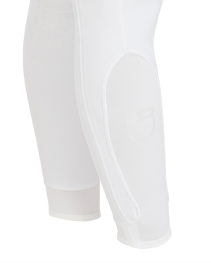 Women's slim fit grip breeches with logo WHITE / 50