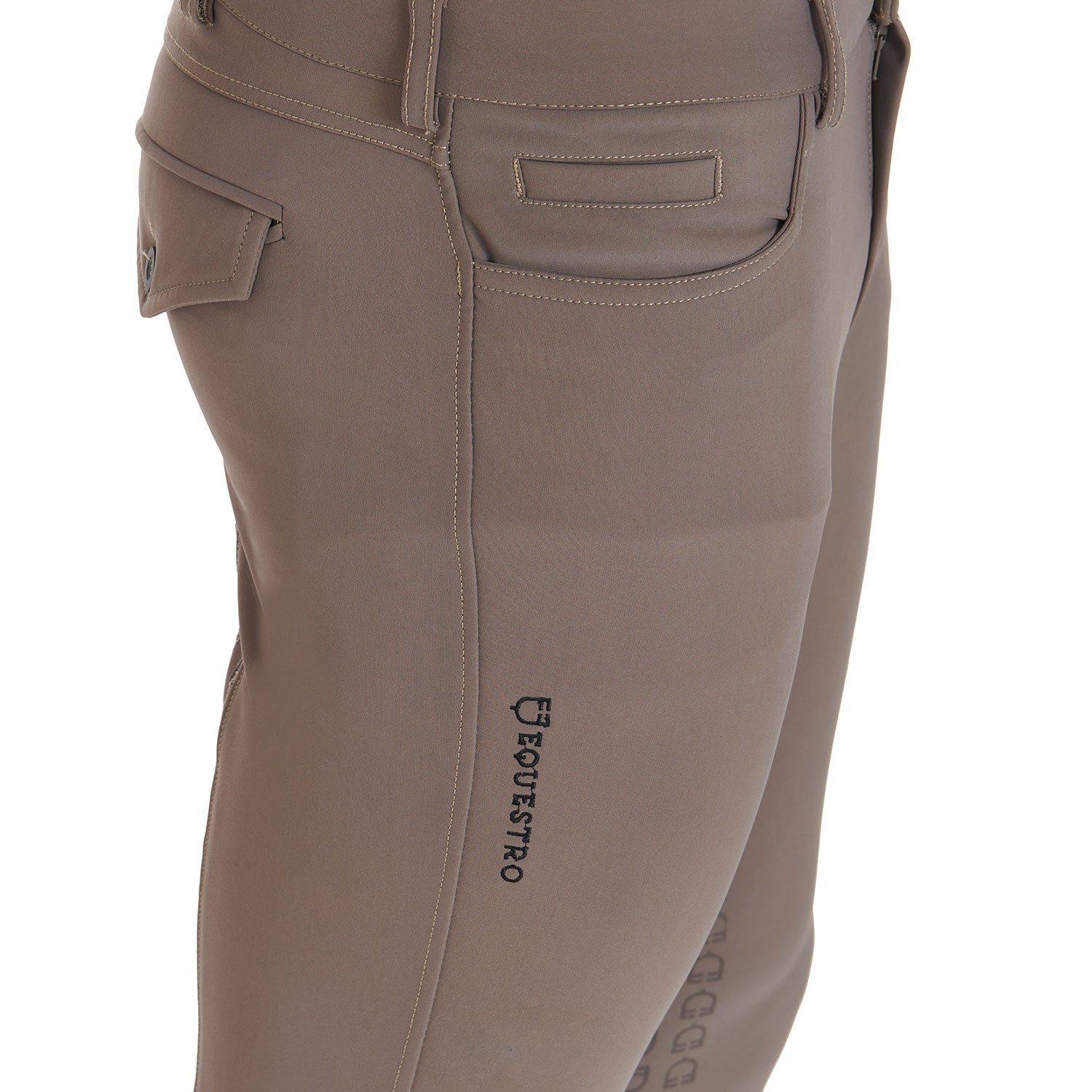 Men'S Slim Fit Full Grip Breeches WALNUT (18-1112) / 58