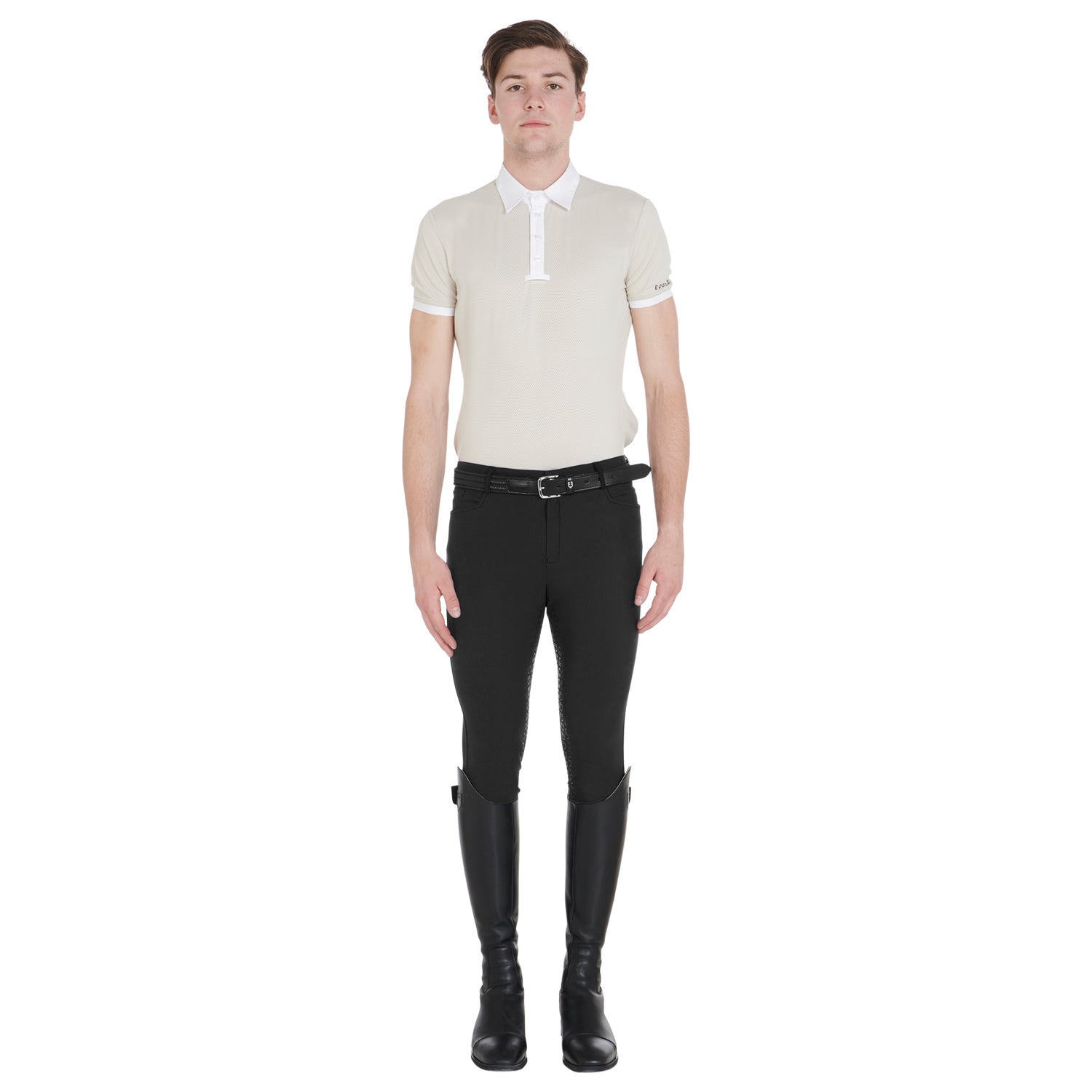 Men'S Slim Fit Full Grip Breeches BLACK / 58