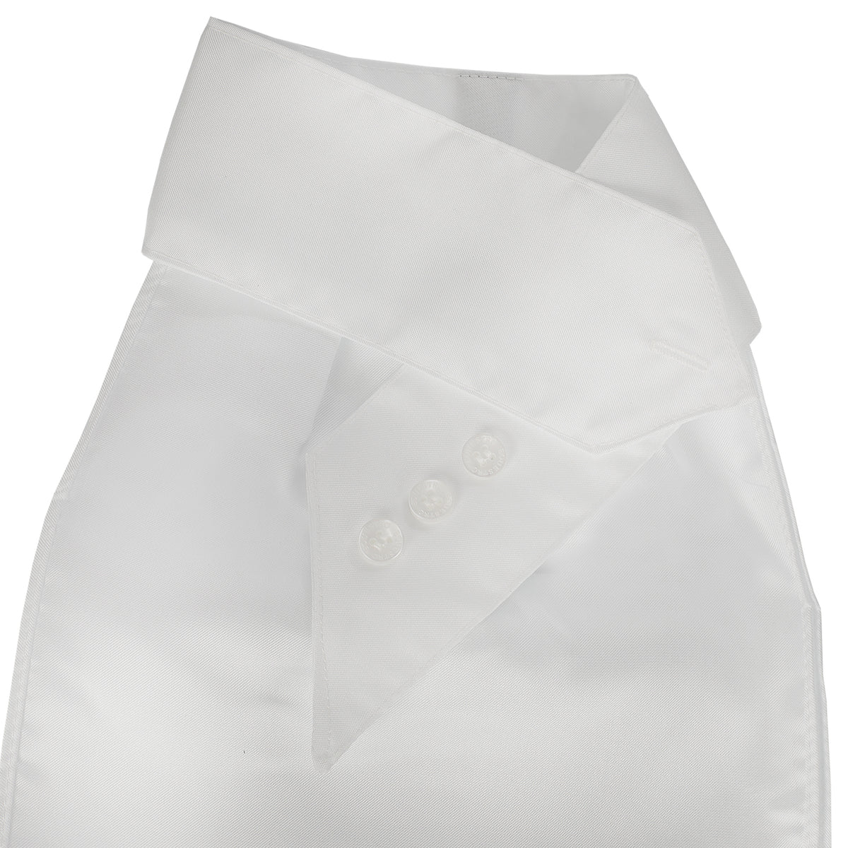 Competition plastron with embroidered logo