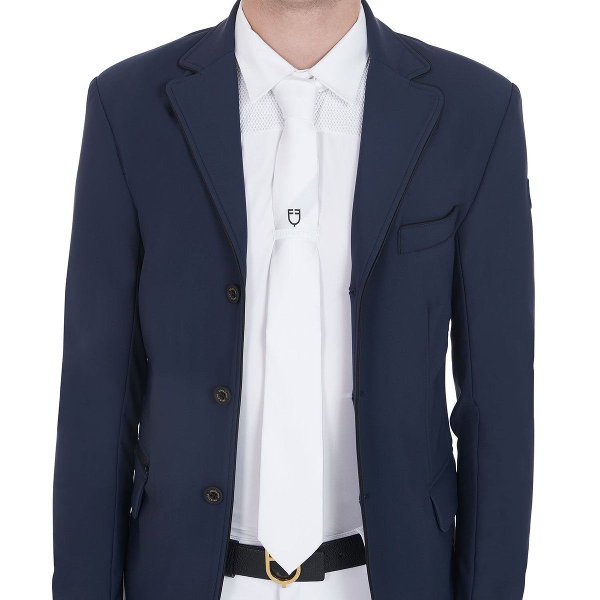 Competition tie with embroidered logo