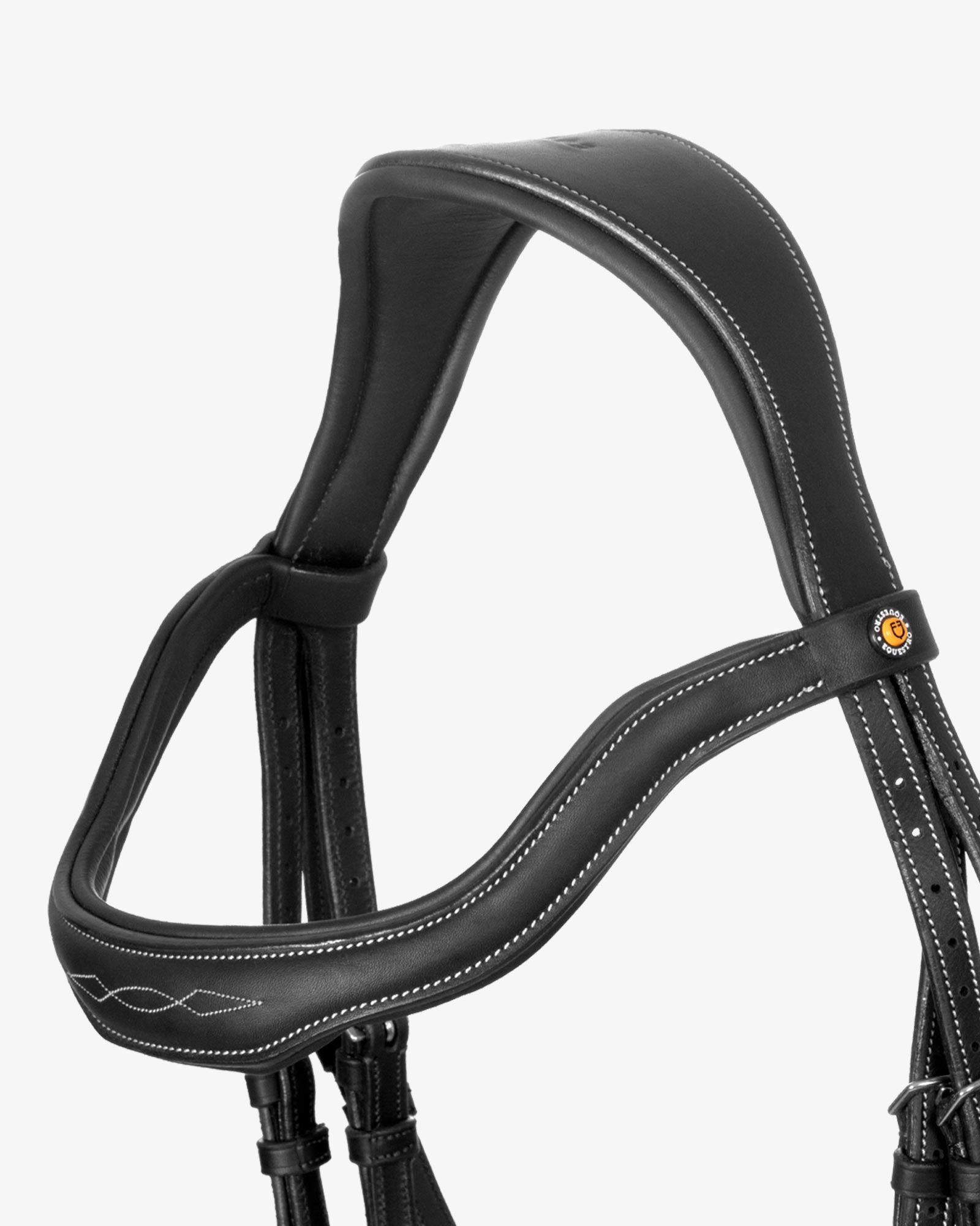 soft leather stitched bridle