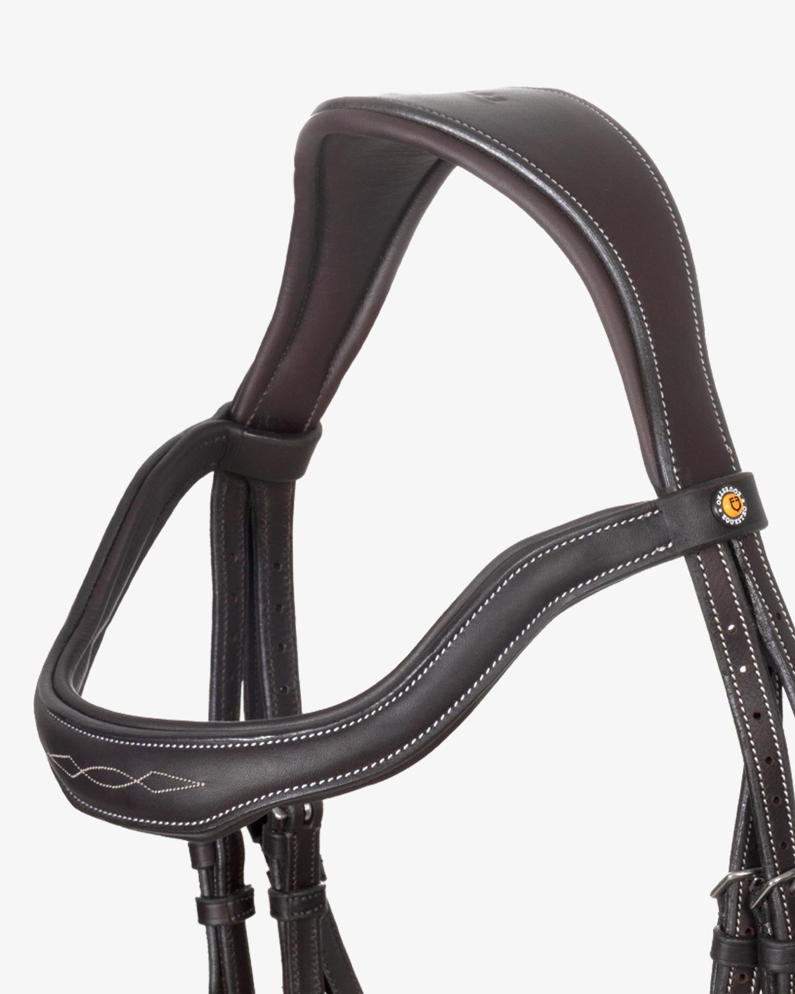 soft leather stitched bridle