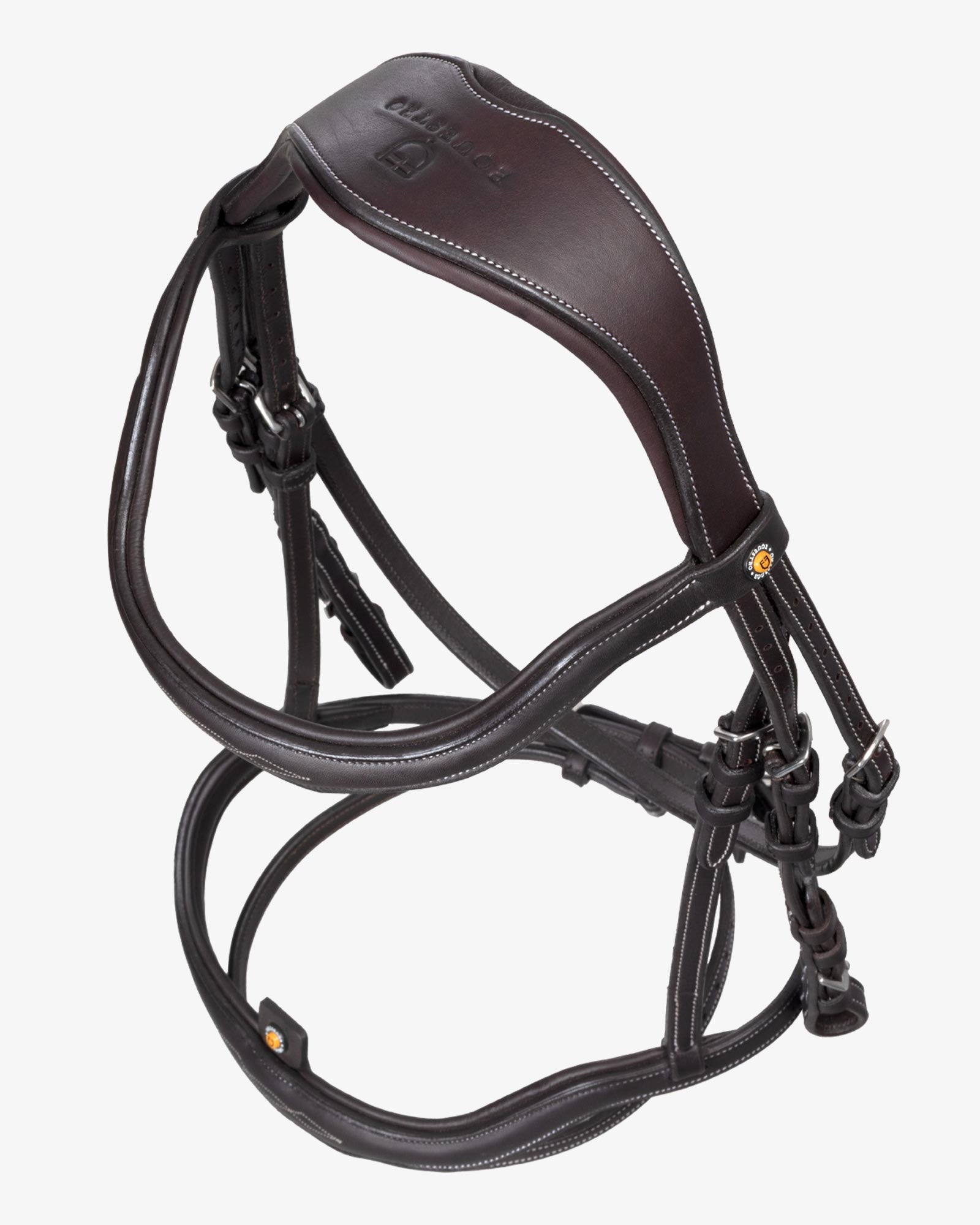 soft leather stitched bridle