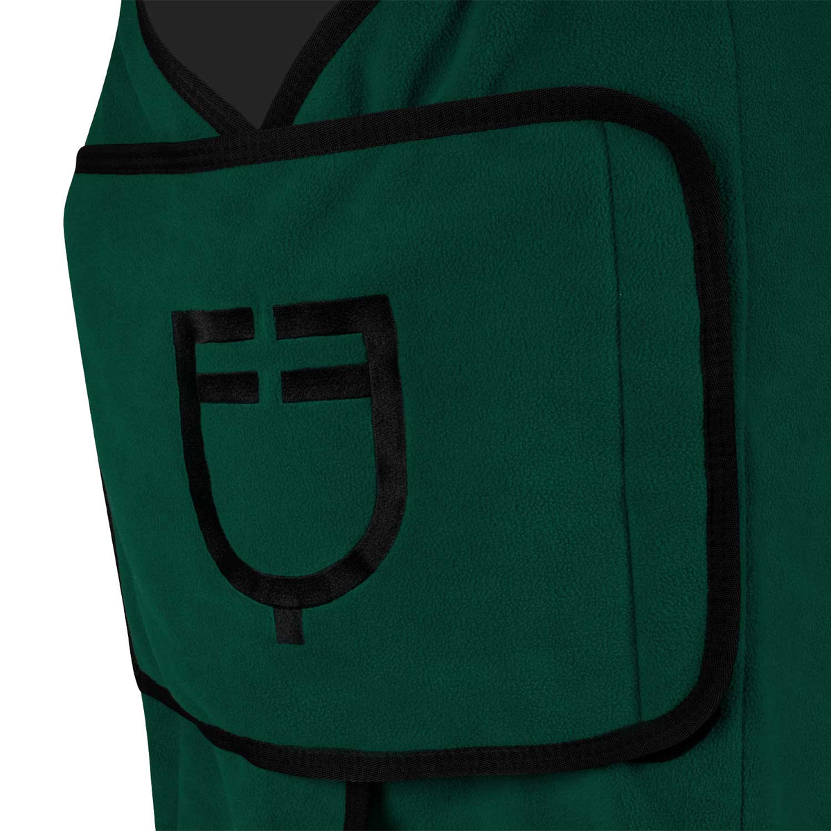 Fleece rug with flap front closure