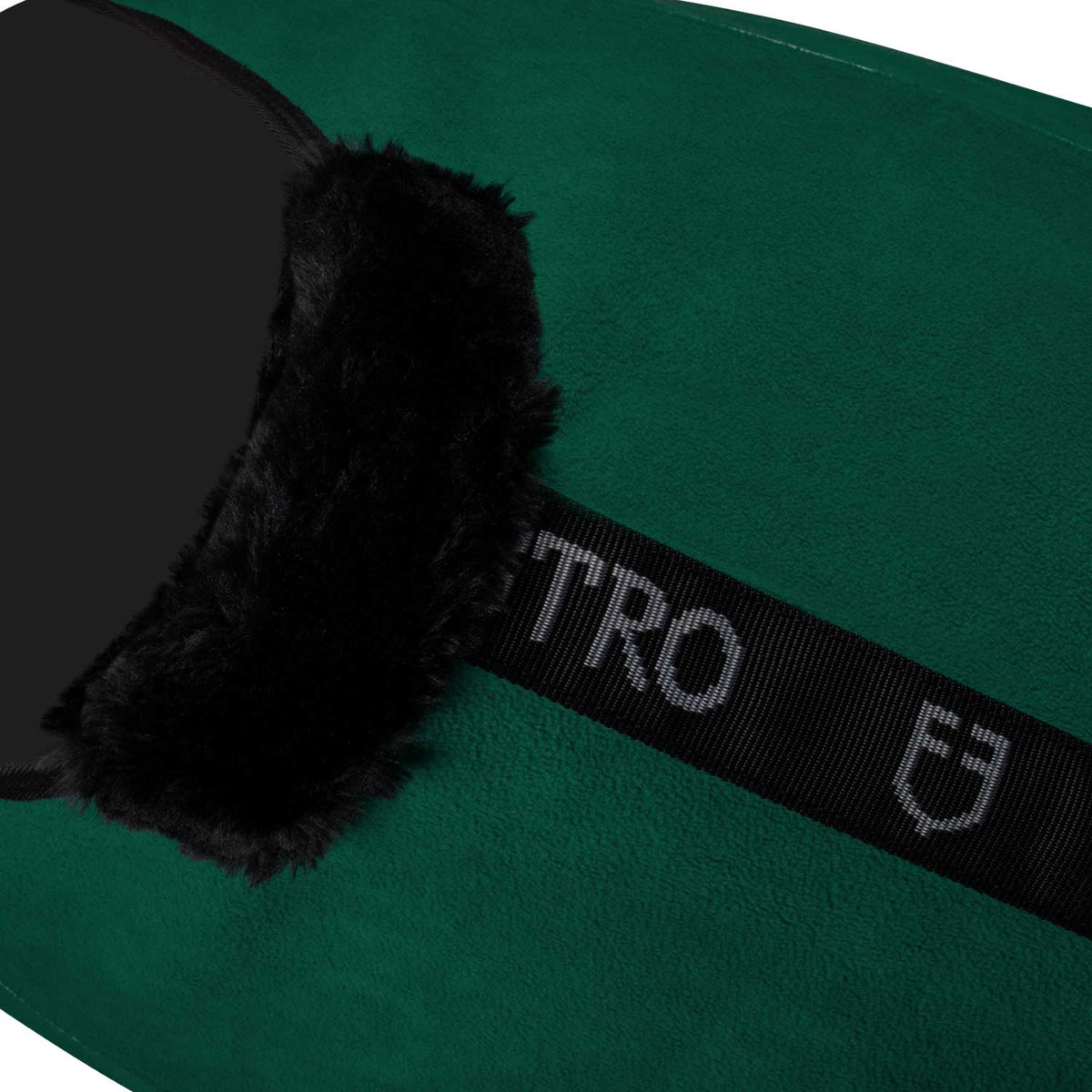 Fleece rug with flap front closure