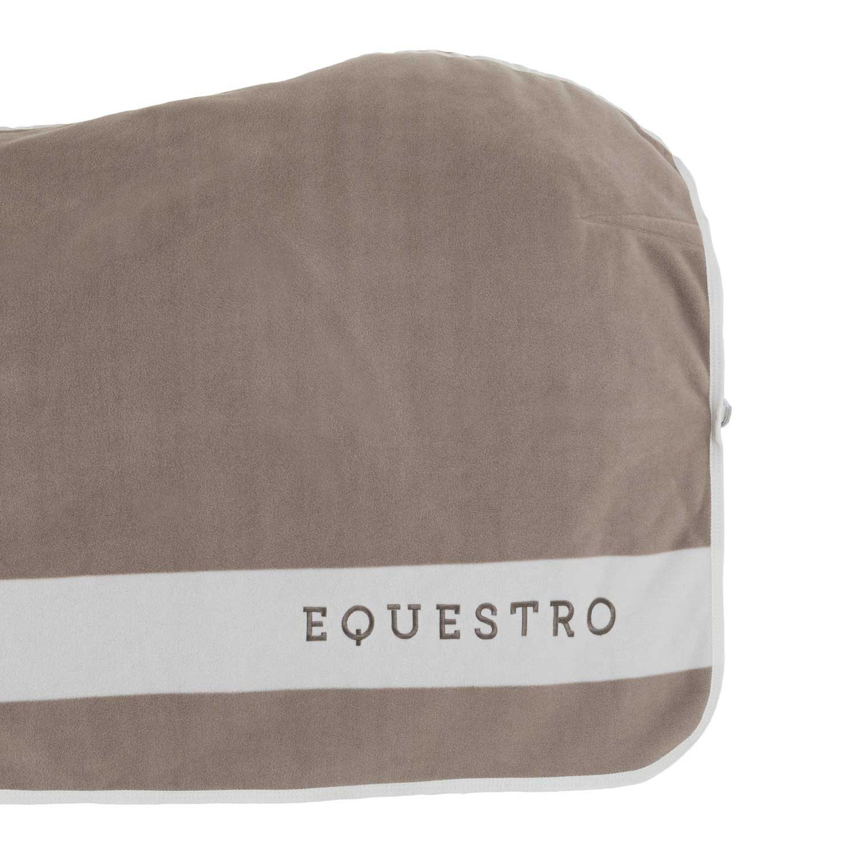 Fleece rug with contrasting details