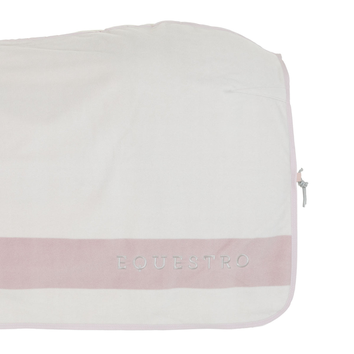 Fleece rug with contrasting details