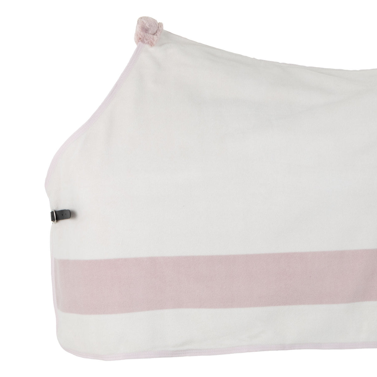 Fleece rug with contrasting details