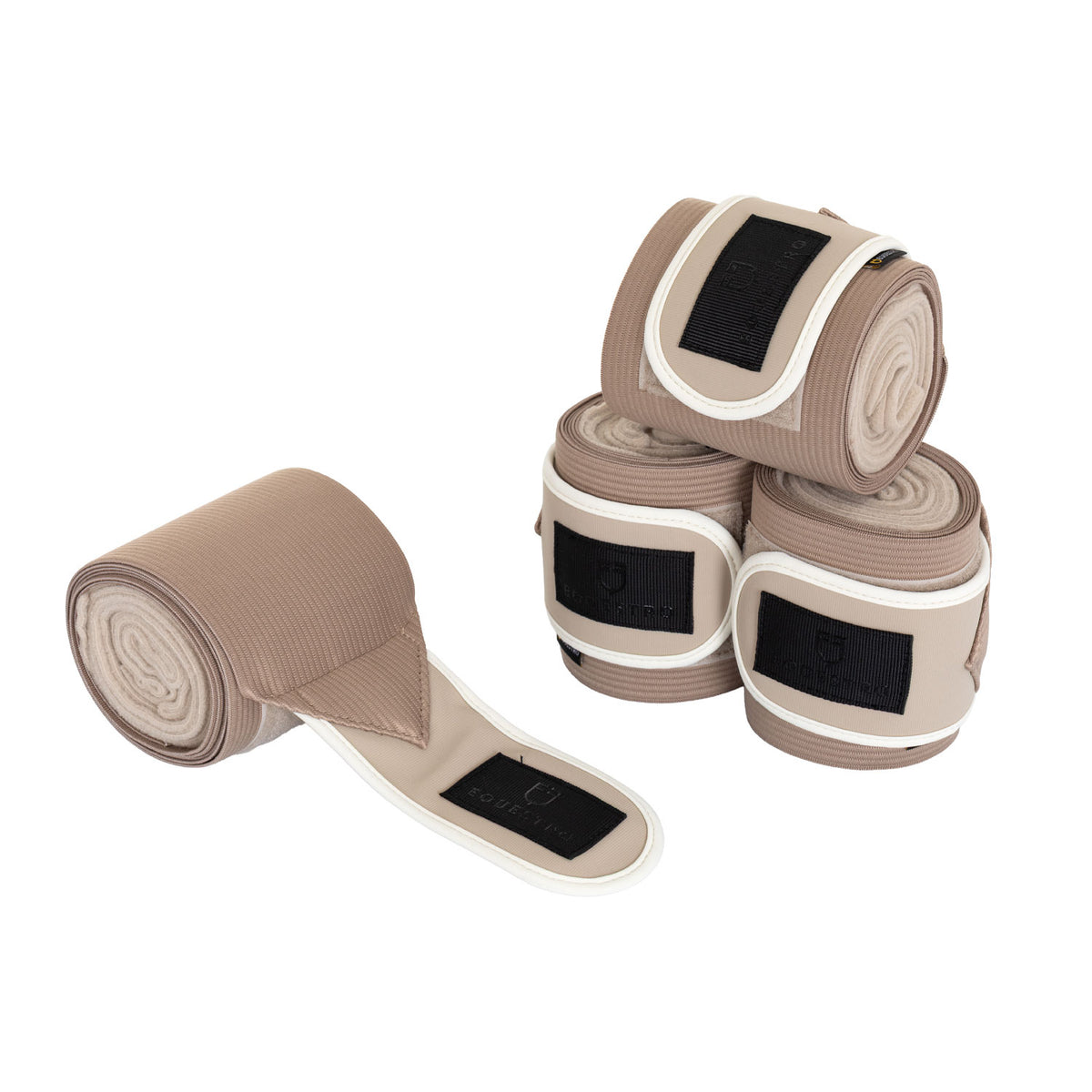 Fleece working bandages with elastic