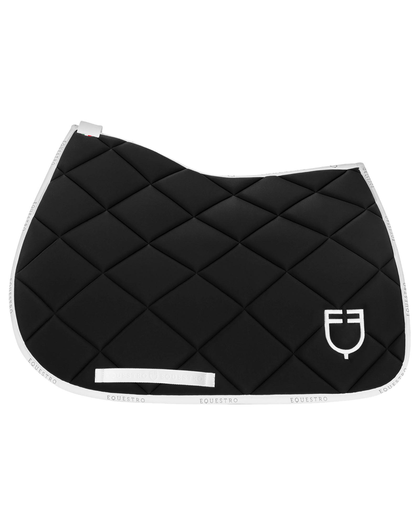 Jumping saddle pad technical fabric with logo