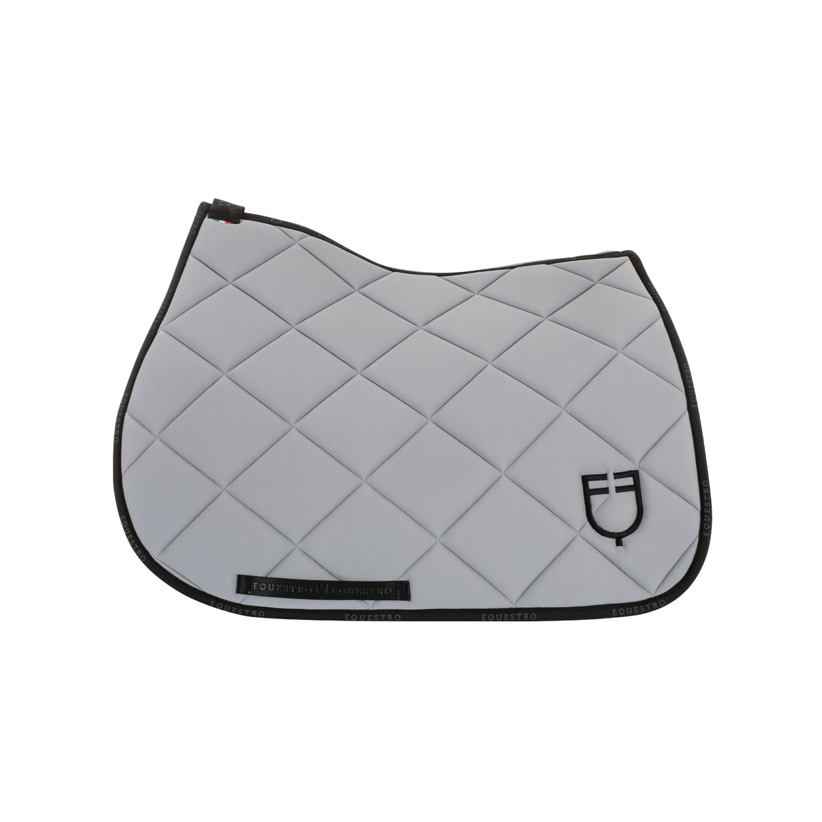 Jumping saddle pad technical fabric with logo