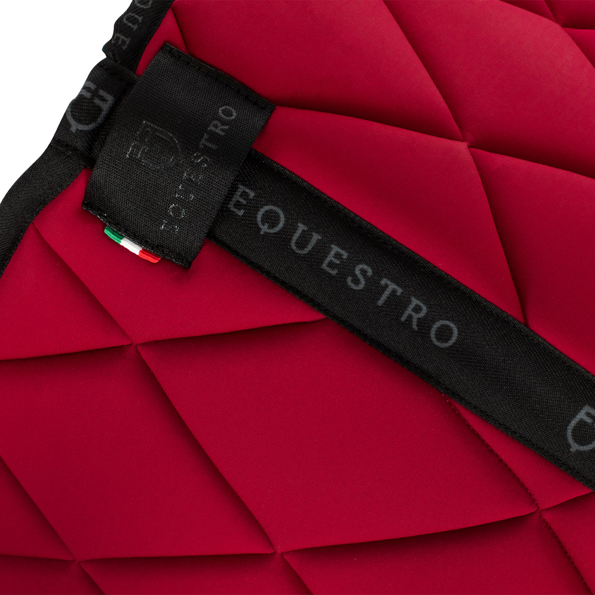 Jumping saddle pad technical fabric with logo