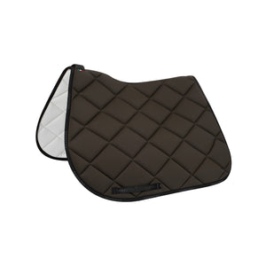 Jumping saddle pad breathable technical fabric MILITARY GREEN / BLACK / FULL