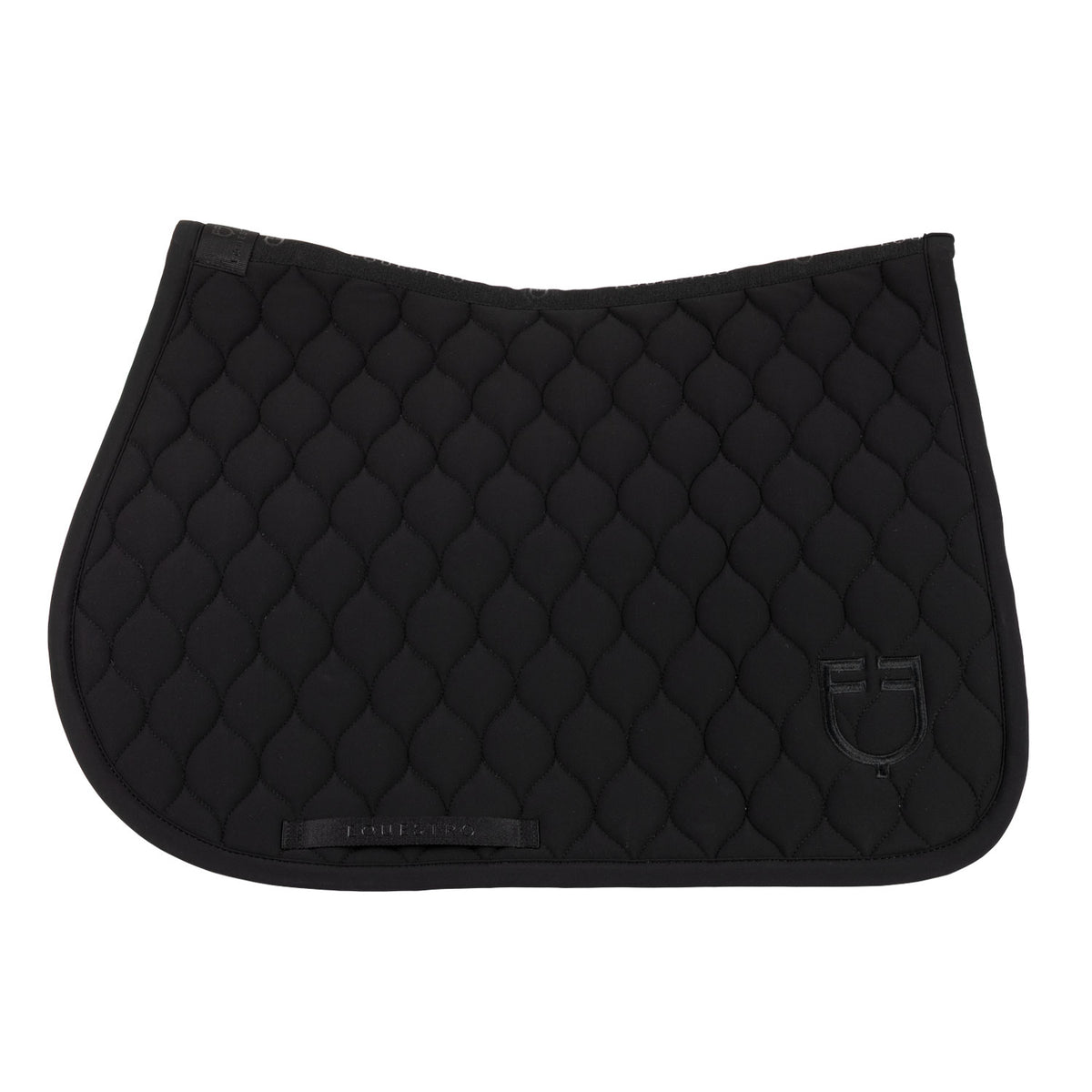 Jumping saddle pad with onion quilting