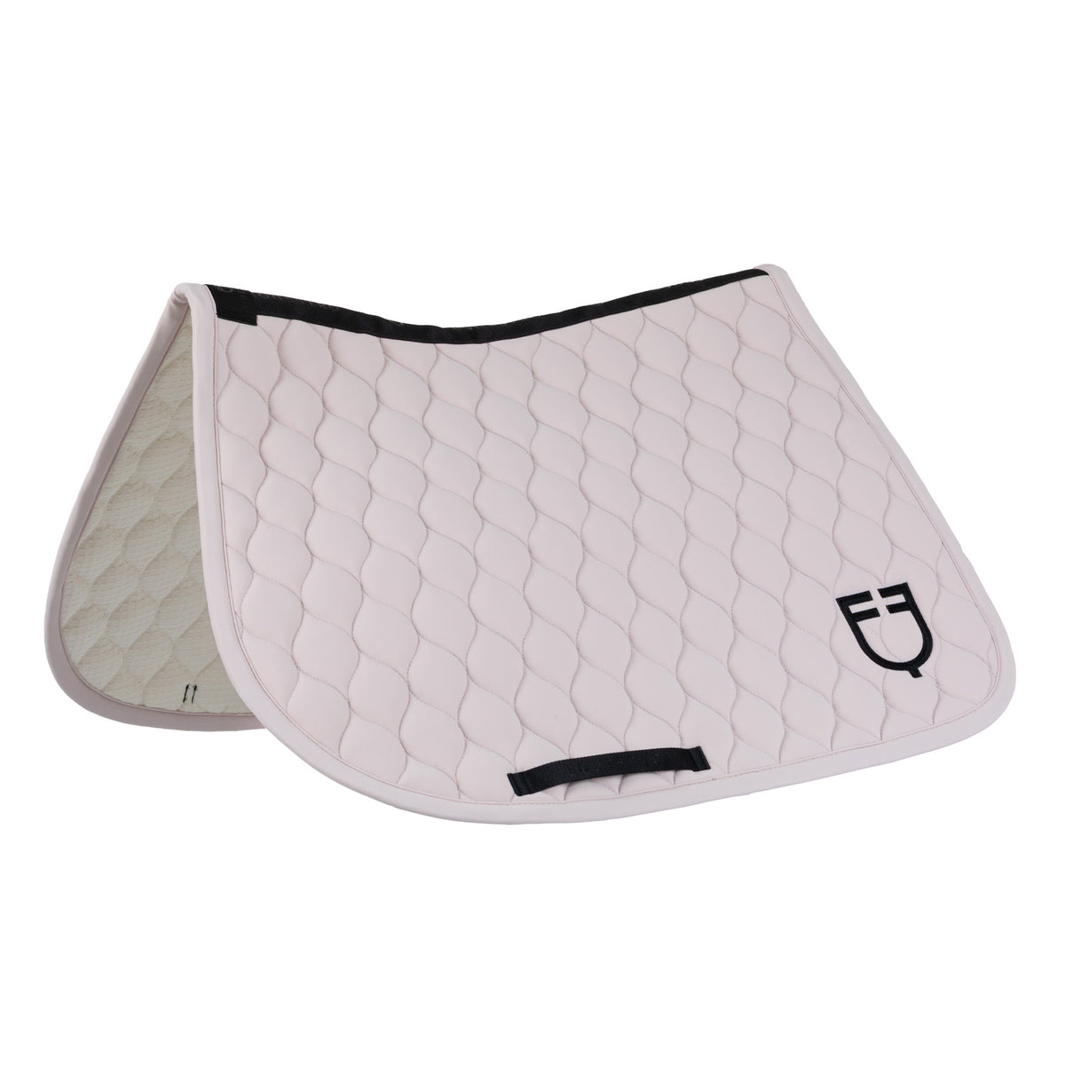 Jumping saddle pad with onion quilting