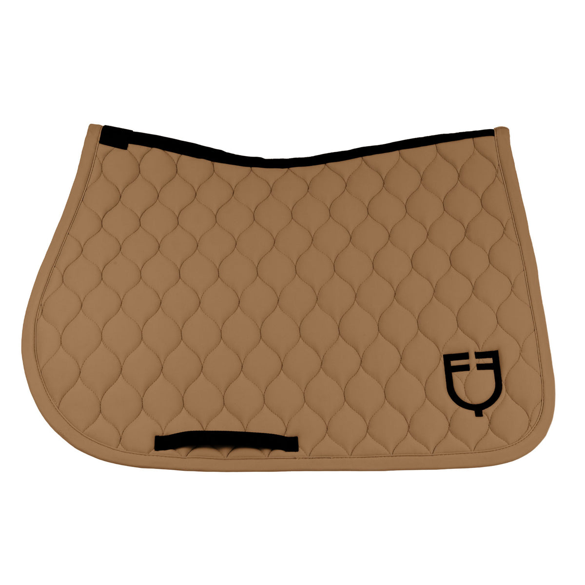 Jumping saddle pad with onion quilting