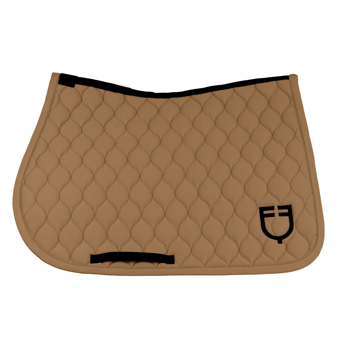 Jumping saddle pad with onion quilting