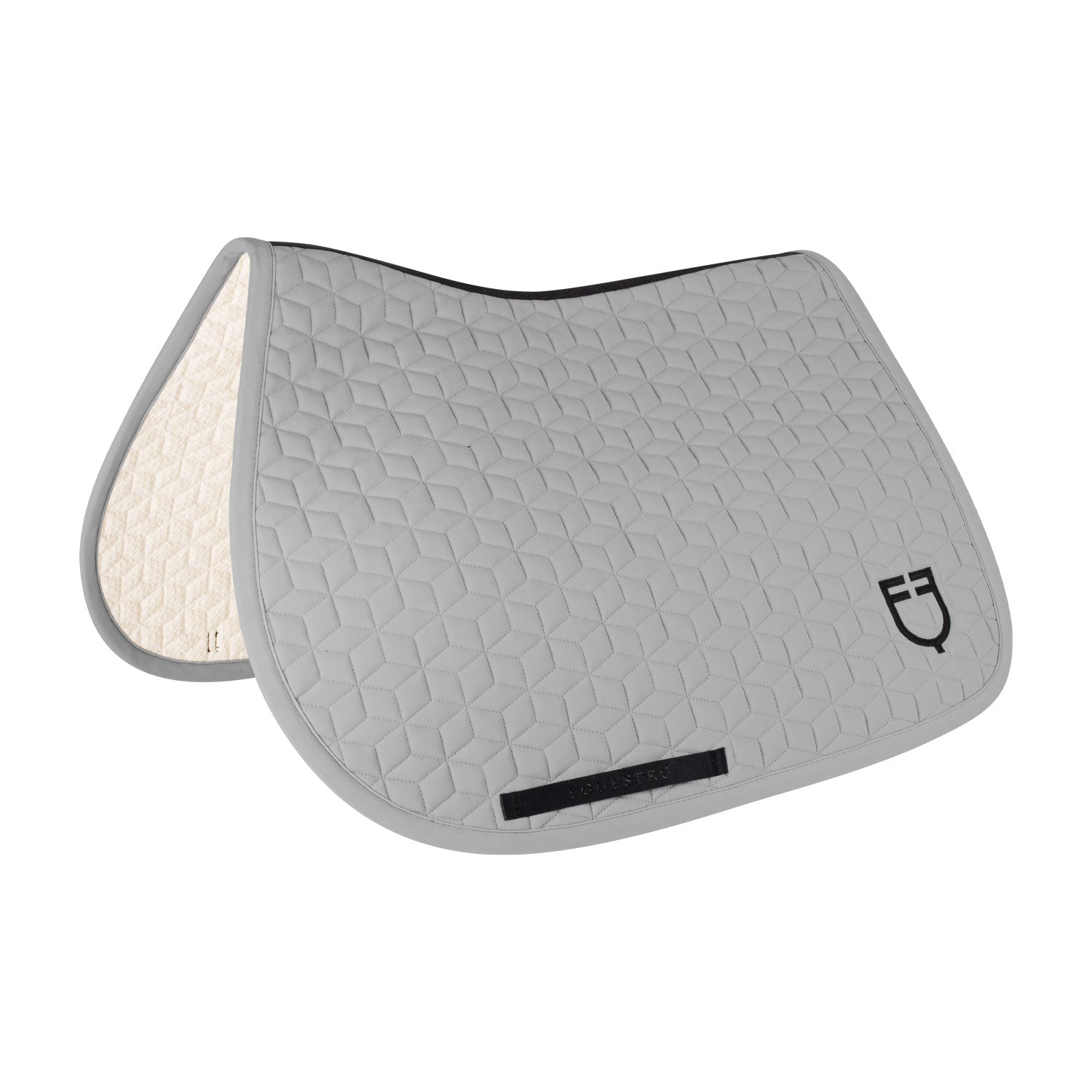 Jumping saddle pad cube quilting FROST GREY (17-0000) / FULL