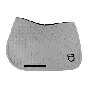 Jumping saddle pad cube quilting FROST GREY (17-0000) / PONNY
