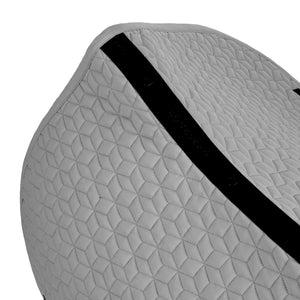 Jumping saddle pad cube quilting FROST GREY (17-0000) / PONNY