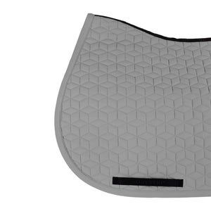 Jumping saddle pad cube quilting FROST GREY (17-0000) / PONNY