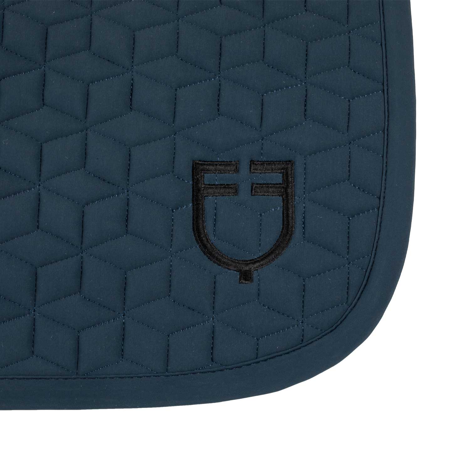 Jumping saddle pad cube quilting NAVY / PONNY