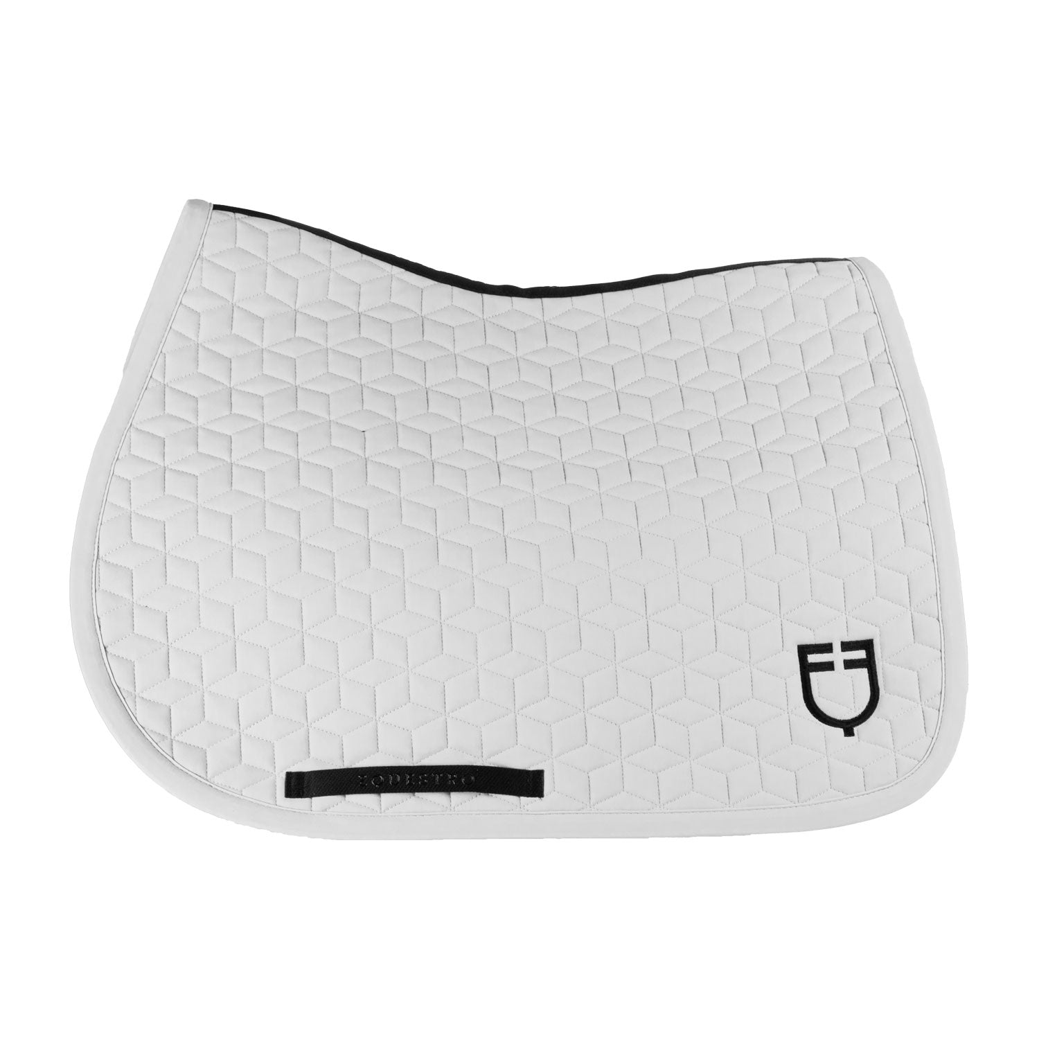 Jumping saddle pad cube quilting WHITE / PONNY