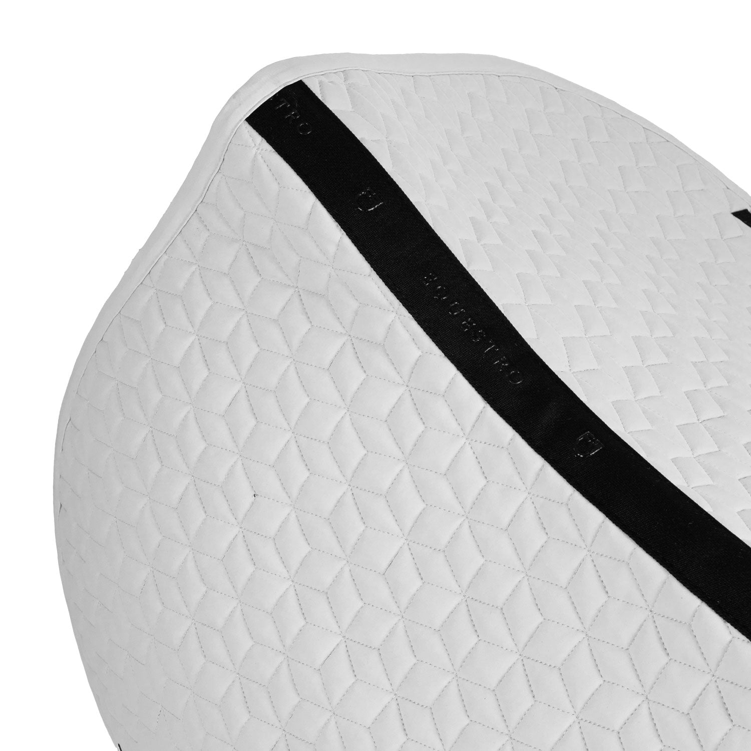 Jumping saddle pad cube quilting WHITE / PONNY