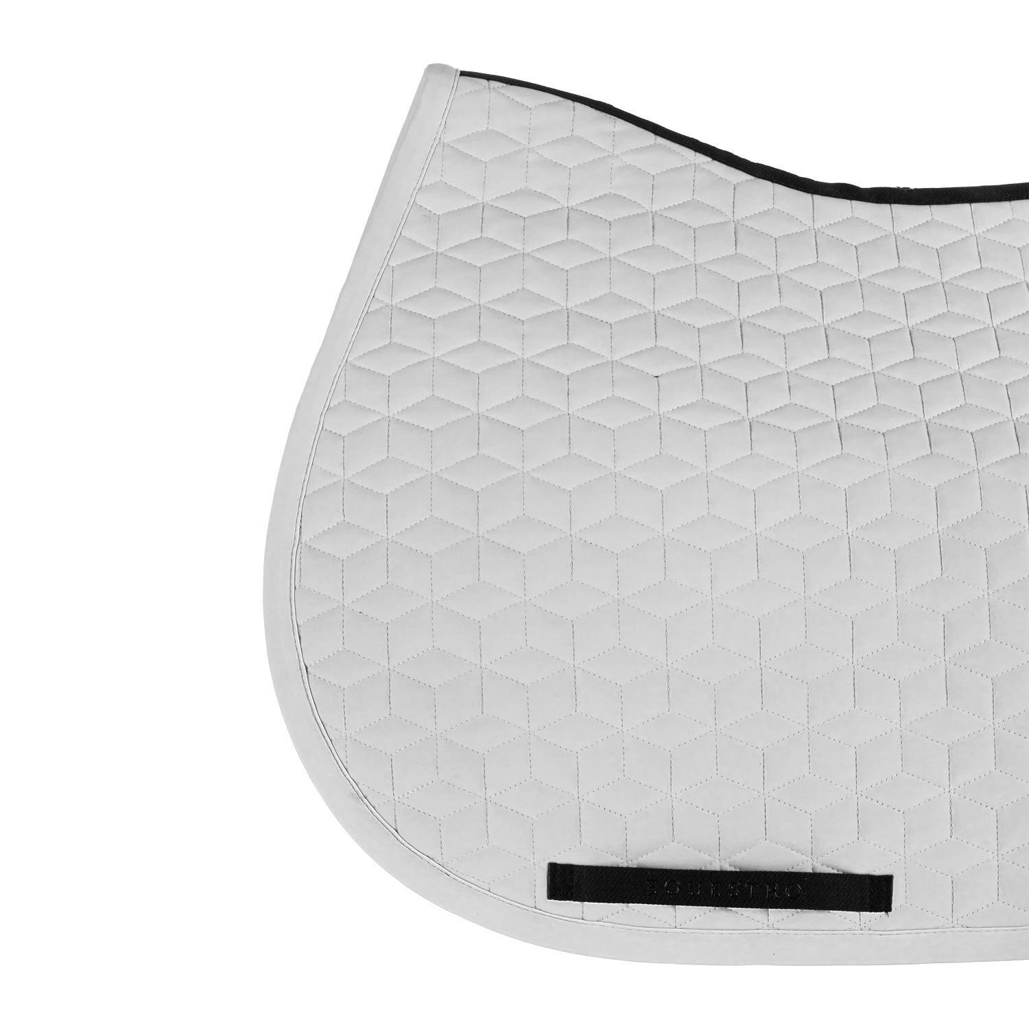 Jumping saddle pad cube quilting WHITE / PONNY