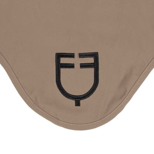 Fly veil stretch technical fabric with logo WALNUT (18-1112) / PONNY
