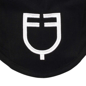 Fly veil stretch technical fabric with logo BLACK / PONNY