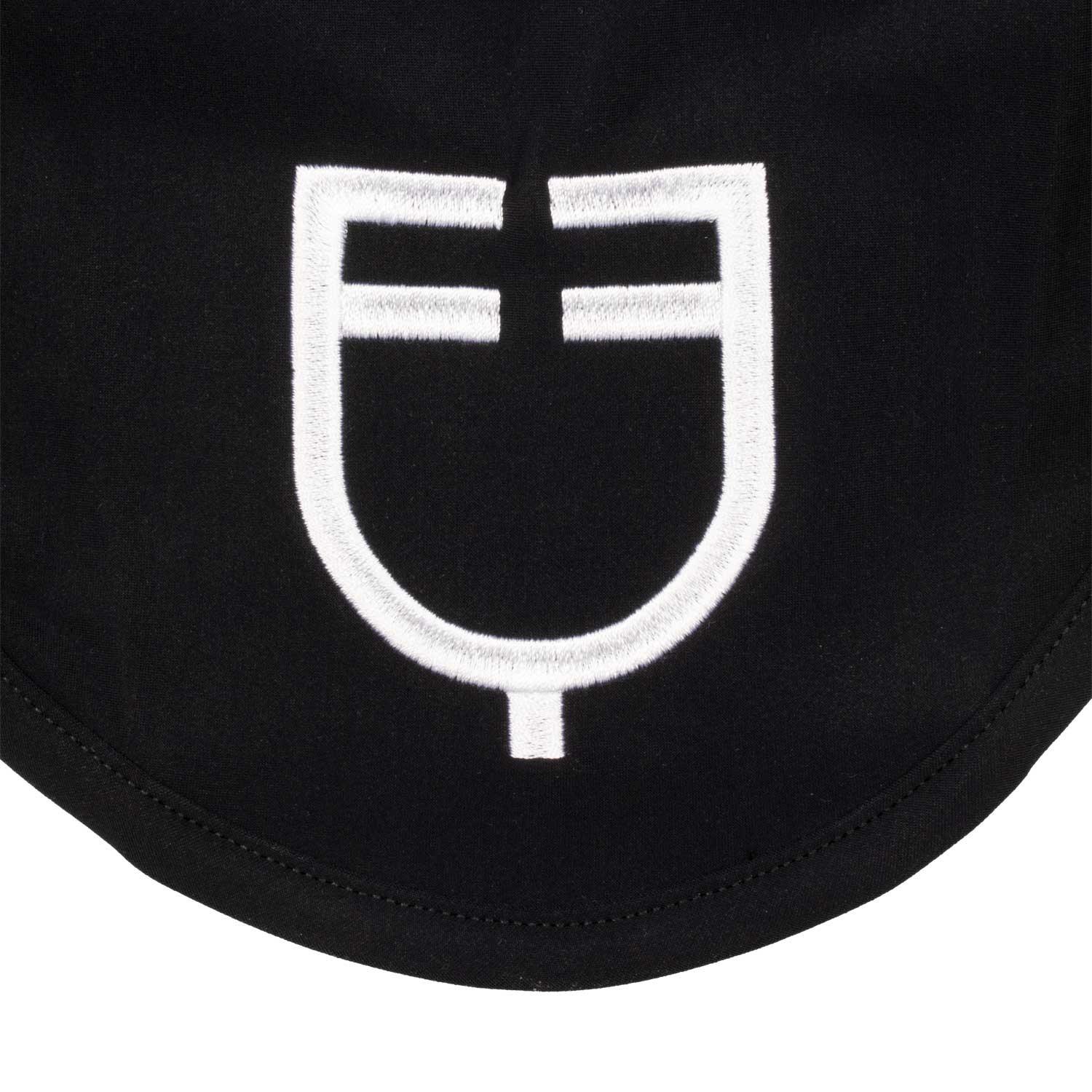 Fly veil stretch technical fabric with logo BLACK / FULL