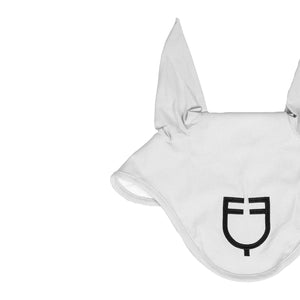 Fly veil stretch technical fabric with logo WHITE / PONNY