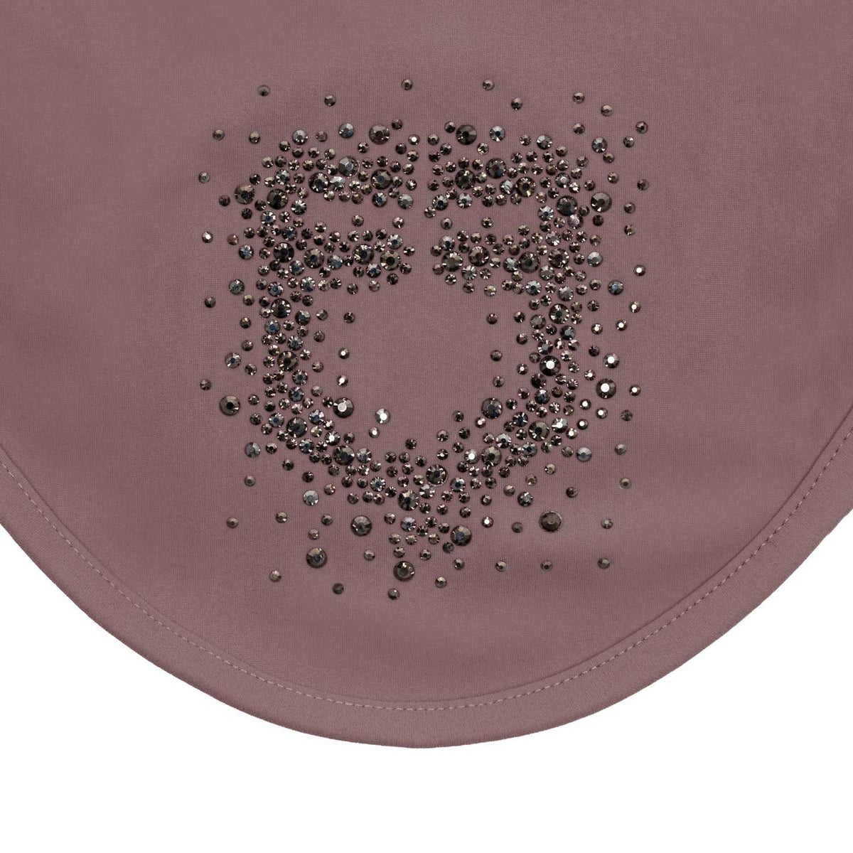 Fly veil in technical fabric with rhinestone logo