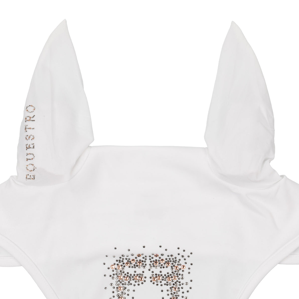 Fly veil in technical fabric with rhinestone logo