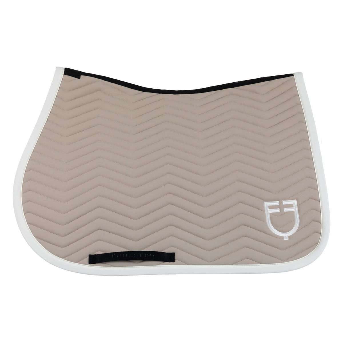 Jumping saddle pad with wave quilting