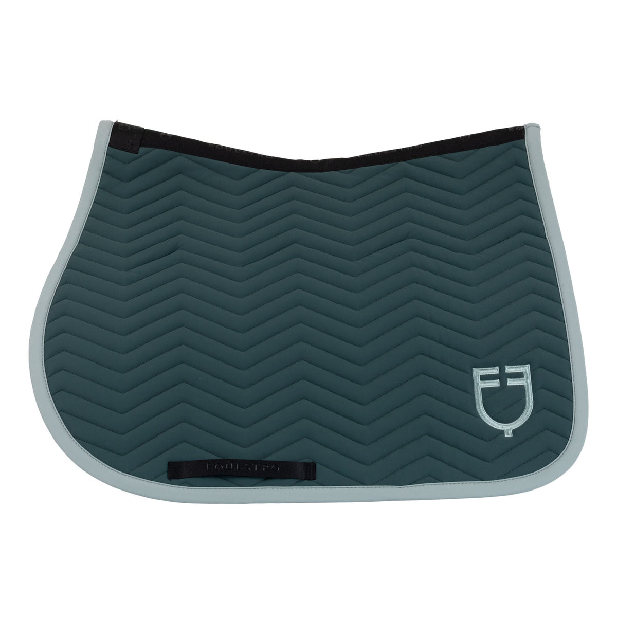 Jumping saddle pad with wave quilting
