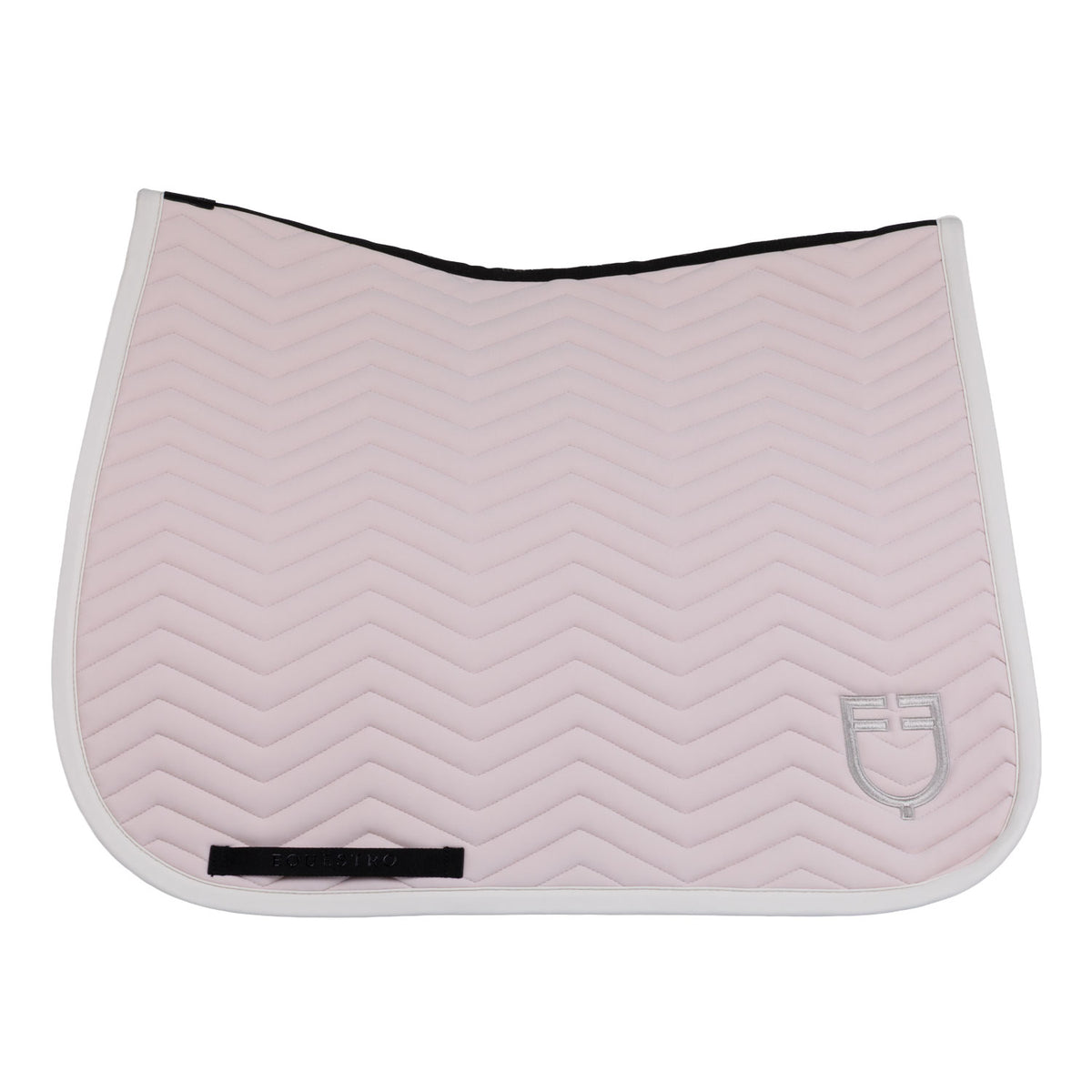 Dressage saddle pad with wave quilting