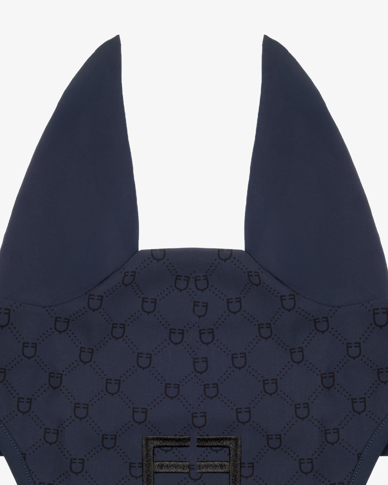 fly veil with monogram print